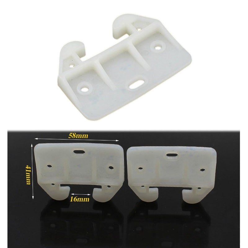 ونز وي 10 قطع من أدلة الأدراج البلاستيكية، أدلة مسار الأدراج، أجزاء بديلة، قضبان الأدراج لخزانات الملابس وأنظمة الأدراج - Image 4